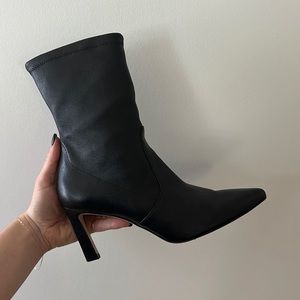 COPY - Stuart Weitzman Black Heeled Ankle Bootie